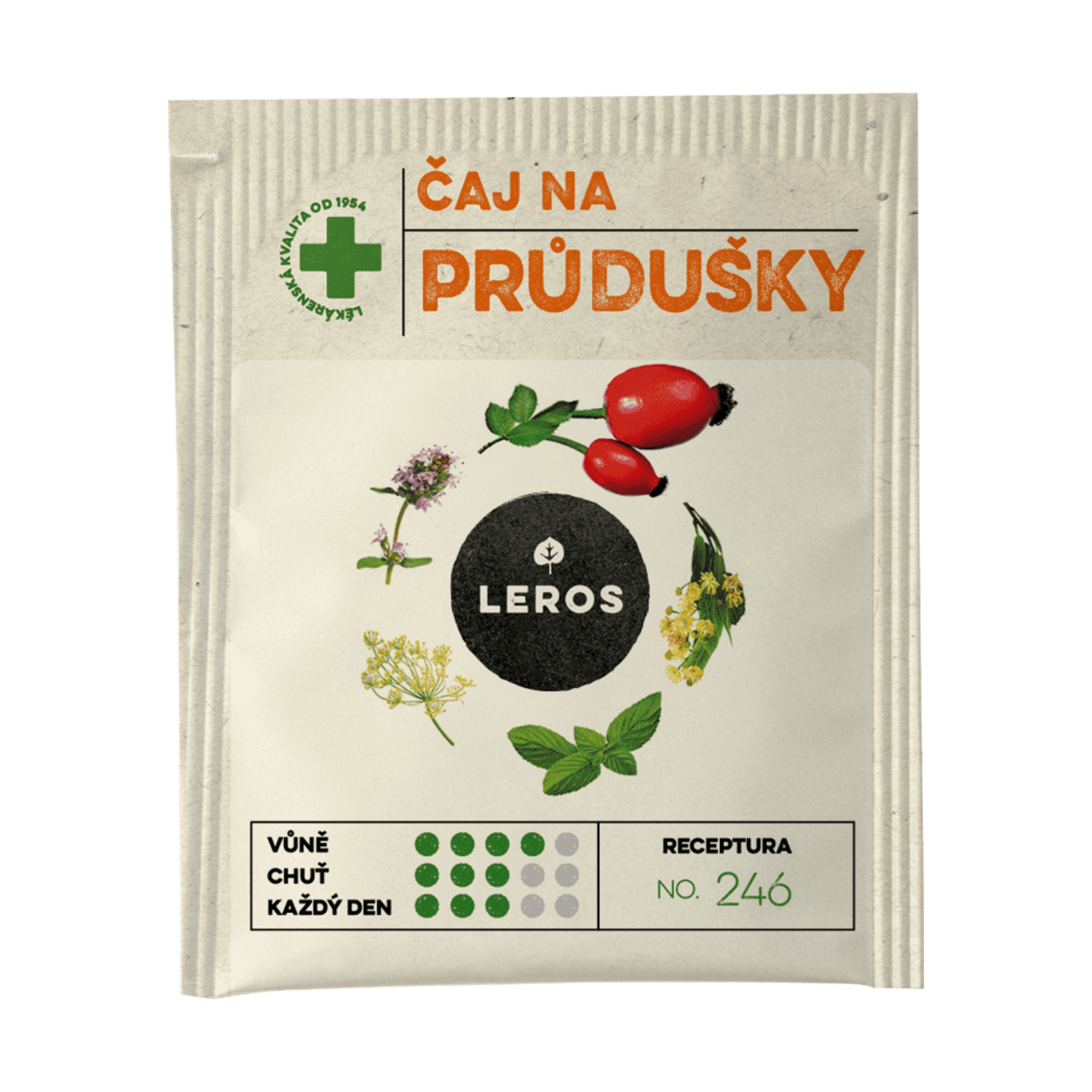 LEROS ČAJ NA PRIEDUŠKY bylinný čaj 20 x 1,5 g – Obrázok 2