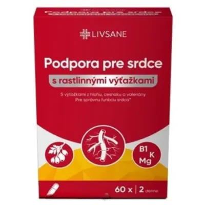 LIVSANE Podpora pre srdce 60 kapsúl