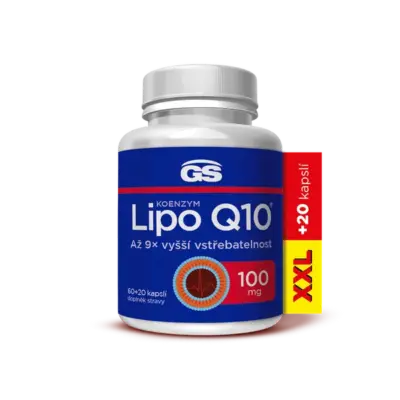 GS Koenzým Lipo Q10 100 mg XXL 80 kapsúl