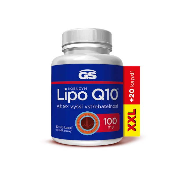 GS Koenzým Lipo Q10 100 mg XXL 80 kapsúl