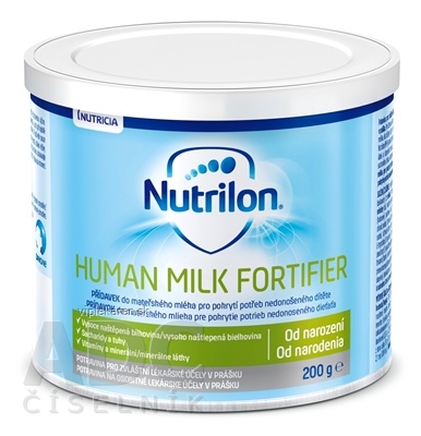 Nutrilon HUMAN MILK FORTIFIER prídavok do materského mlieka v prášku (od narodenia), (inov. 2025) 1x200 g