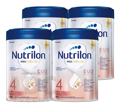 Nutrilon 4 Profutura DUOBIOTIK TM batoľacie mlieko (24+ mesiacov) (nová receptúra, 2025) 4x800 g (3200 g)