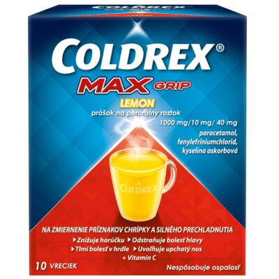 COLDREX MAXGRIP Horúci nápoj CITRÓN 10 ks