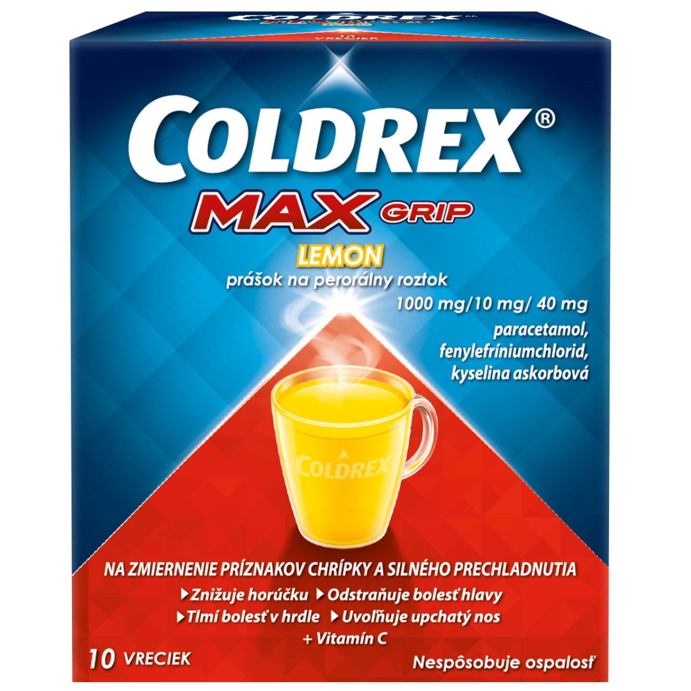 5 COLDREX MAXGRIP Horúci nápoj CITRÓN 10 ks – Obrázok 1