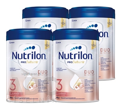 Nutrilon 3 Profutura DUOBIOTIK TM batoľacie mlieko (12-24 mesiacov) (nová receptúra, 2025) 4x800 g (3200 g)