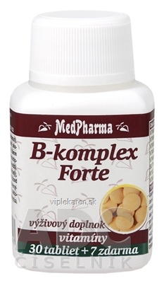 MedPharma B-komplex Forte tbl 30+7 zadarmo (37 ks) MedPharma B-komplex Forte tbl 30+7 zadarmo (37 ks) – Obrázok 1