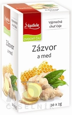 APOTHEKE PREMIER SELECTION ČAJ ZÁZVOR A MED 20x2 g (40 g) APOTHEKE PREMIER SELECTION ČAJ ZÁZVOR A MED 20x2 g – Obrázok 1
