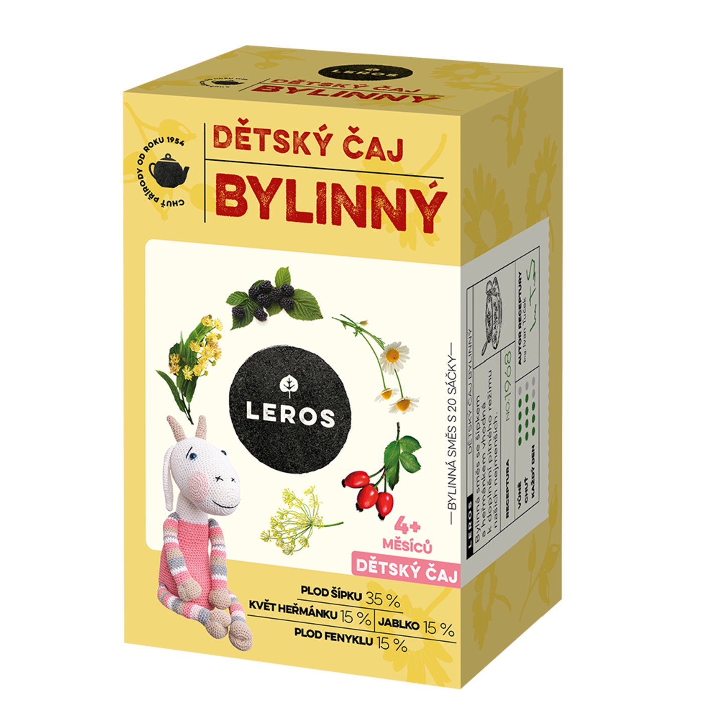 LEROS Detský čaj BYLINNÝ 20 x 1,8 g