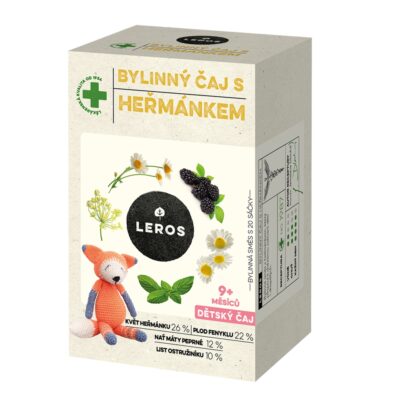 LEROS Detský bylinný čaj S RUMANČEKOM 20 x 1,5 g