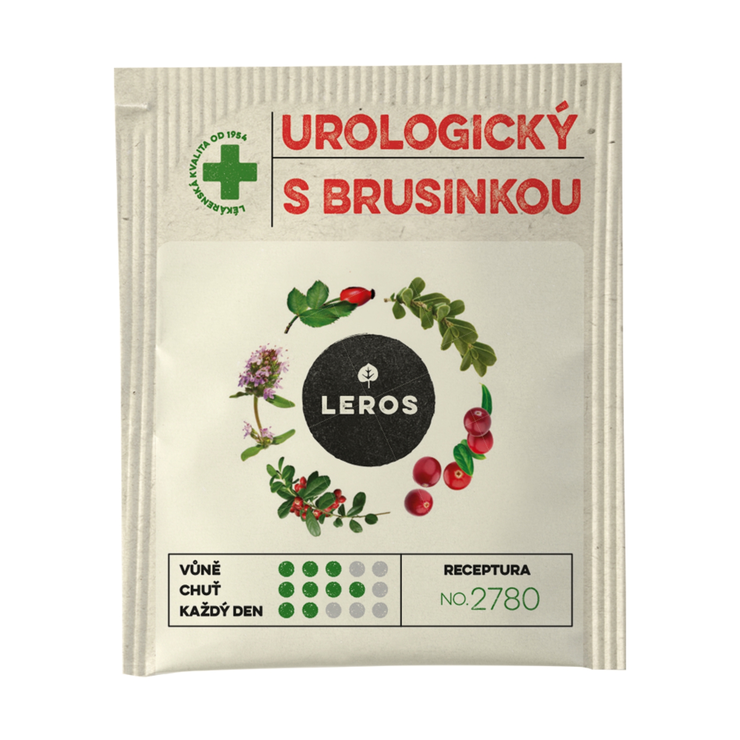LEROS UROLOGICKÝ ČAJ S BRUSNICOU bylinná čajová zmes 20 x 1,5 g – Obrázok 2