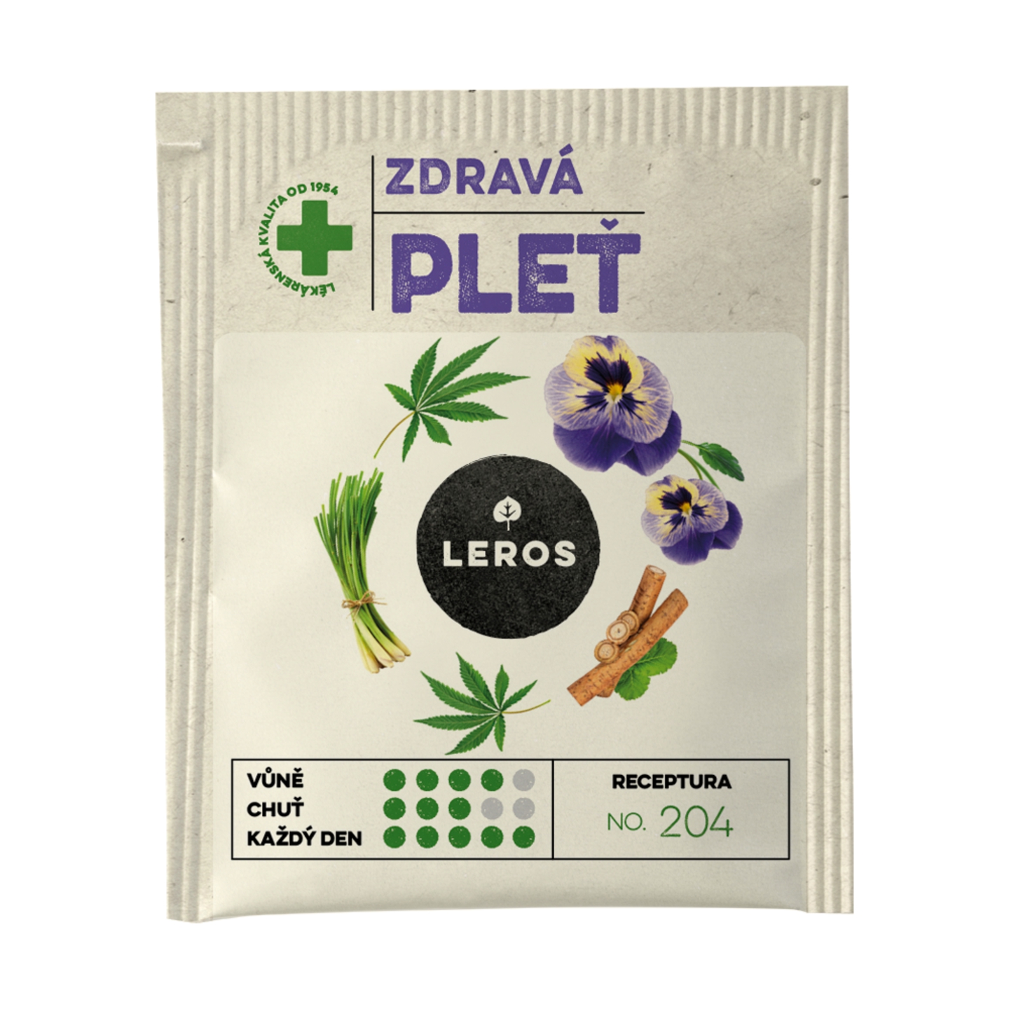 LEROS ZDRAVÁ PLEŤ bylinný čaj 20 x 1,5 g – Obrázok 2