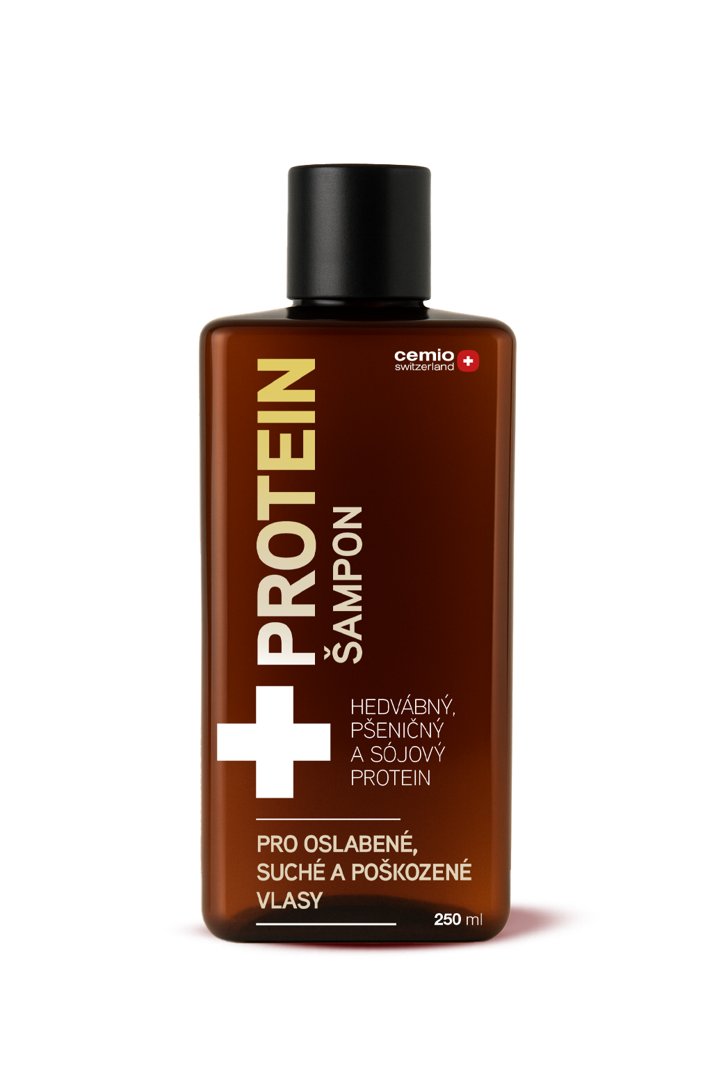 8594160273890 Cemio PROTEÍN šampón pre oslabené, suché a poškodené vlasy 250 ml – Obrázok 1