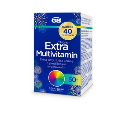 GS Extra Strong Multivitamín 50+ darčekové balenie 130 tabliet