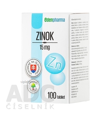 EDENPharma ZINOK 15 mg tbl 1x100 ks