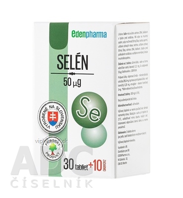 EDENPharma SELÉN 50 μg tbl 30+10 zadarmo (40 ks)