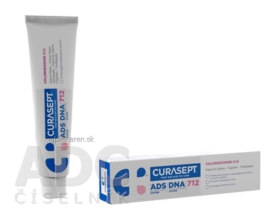 CURASEPT ADS DNA 712 zubná pasta s chlórhexidínom 0,12% 1x75 ml