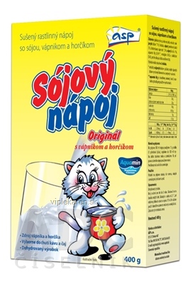 asp SÓJOVÝ NÁPOJ Originál (Mačka) sušený 1x400 g asp SÓJOVÝ NÁPOJ Originál (Mačka) sušený 1x400 g – Obrázok 1