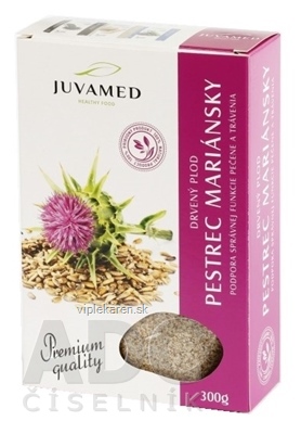 JUVAMED Healthy Food PESTREC MARIÁNSKY-DRVENÝ PLOD bylinná sypaná zmes 1x300 g JUVAMED Healthy Food PESTREC MARIÁNSKY-DRVENÝ PLOD bylinná sypaná zmes 1x300 g – Obrázok 1