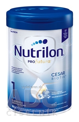 Nutrilon 1 Profutura CESARBIOTIK počiatočná dojčenská výživa (0-6 mesiacov) 1x800 g