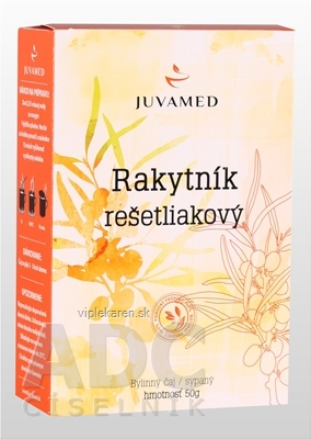 JUVAMED RAKYTNÍK REŠETLIAKOVÝ bylinný čaj sypaný 1x50 g JUVAMED RAKYTNÍK REŠETLIAKOVÝ bylinný čaj sypaný 1x50 g – Obrázok 1