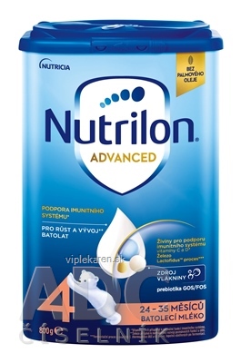 Nutrilon Advanced 4 batoľacia mliečna výživa v prášku (24-35 mesiacov), (nová receptúra, 2025) 1x800 g