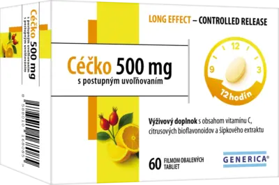 GENERICA Céčko 500 mg s postupným uvoľňovaním 60 tabliet