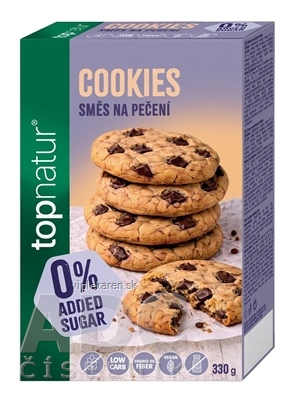 topnatur Zmes na pečenie COOKIES no Added Sugar, bezgluténová 1x330 g
