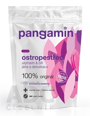 PANGAMIN OSTROPESTREC tbl (vrecko) 1x200 ks PANGAMIN OSTROPESTREC tbl (vrecko) 1x200 ks – Obrázok 1