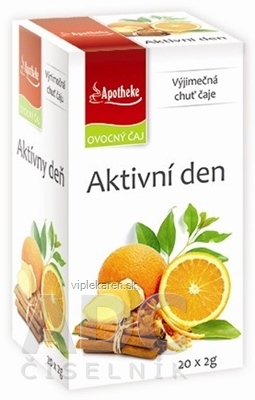 APOTHEKE PREMIER SELECTION ČAJ AKTÍVNY DEŇ 20x2 g (40 g) APOTHEKE PREMIER SELECTION ČAJ AKTÍVNY DEŇ 20x2 g – Obrázok 1