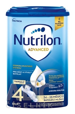 Nutrilon Advanced 4 VANILLA batoľacia mliečna výživa v prášku (24-35 mesiacov), (nová receptúra, 2025) 1x800 g