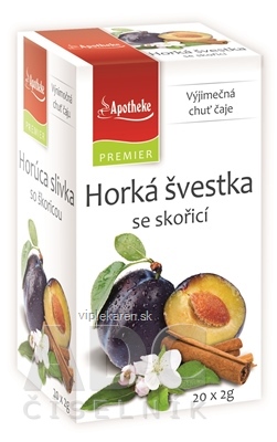 APOTHEKE PREMIER SELECTION ČAJ Horúca slivka so škoricou 20x2 g (40 g) APOTHEKE PREMIER SELECTION ČAJ Horúca slivka so škoricou 20x2 g – Obrázok 1