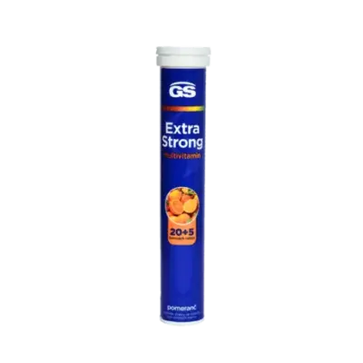 GS Extra Strong Multivitamin, príchuť pomaranč 25 šumivých tabliet
