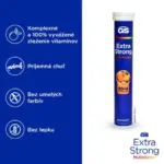 GS Extra Strong Multivitamin, príchuť pomaranč 25 šumivých tabliet – Obrázok 2