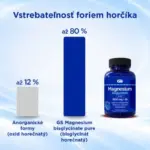 GS Magnesium Bisglycinate Pure 1000 mg + B6 100 tabliet – Obrázok 4