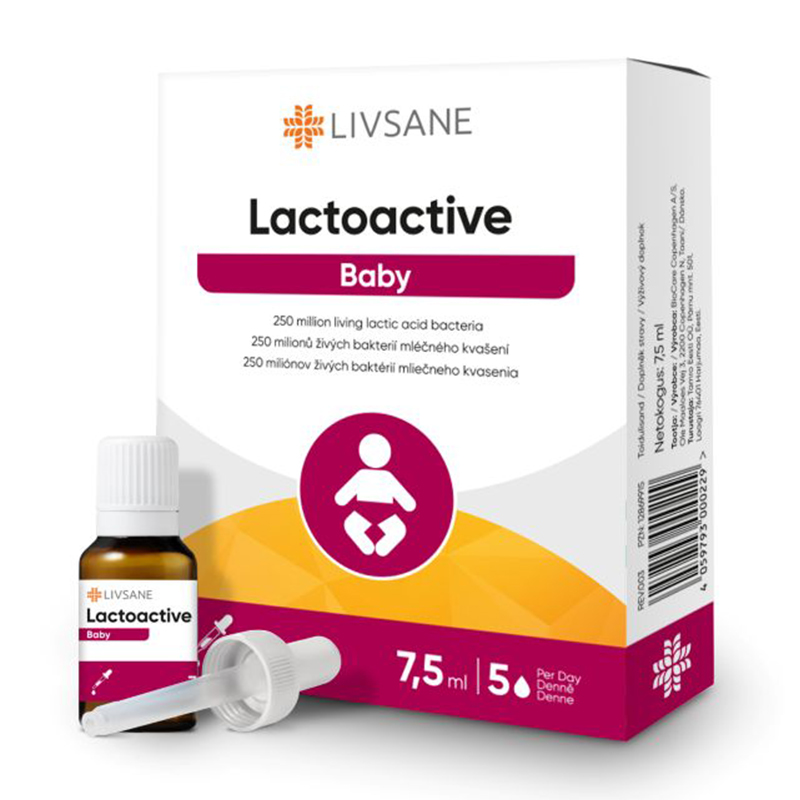 O0050956 LIVSANE Laktoaktívne kvapky pre deti 7,5 ml – Obrázok 1