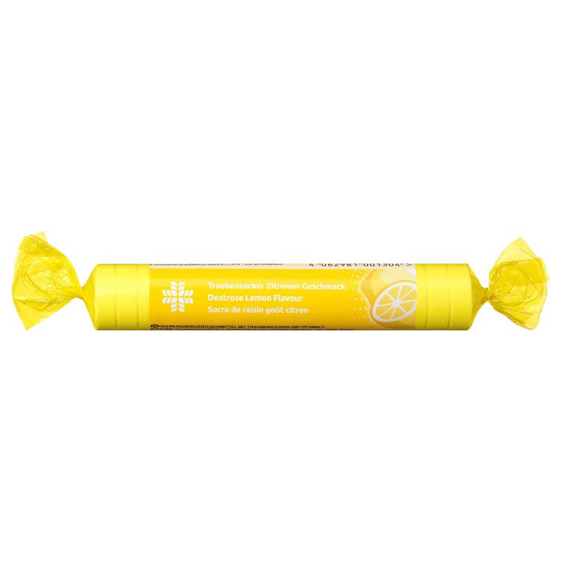 O0053813 LIVSANE Hroznový cukor s vitamínom C, citrónová príchuť, rolka 44 g – Obrázok 1