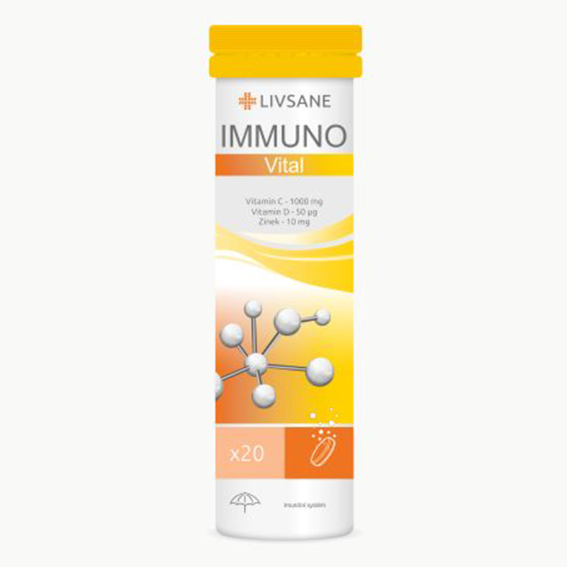 O0056944 LIVSANE IMMUNO Vital 20 šumivých tabliet – Obrázok 1