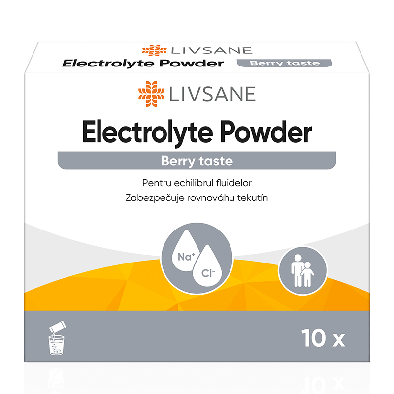 O0060362 LIVSANE Elektrolytový prášok 10 vrecúšok – Obrázok 1