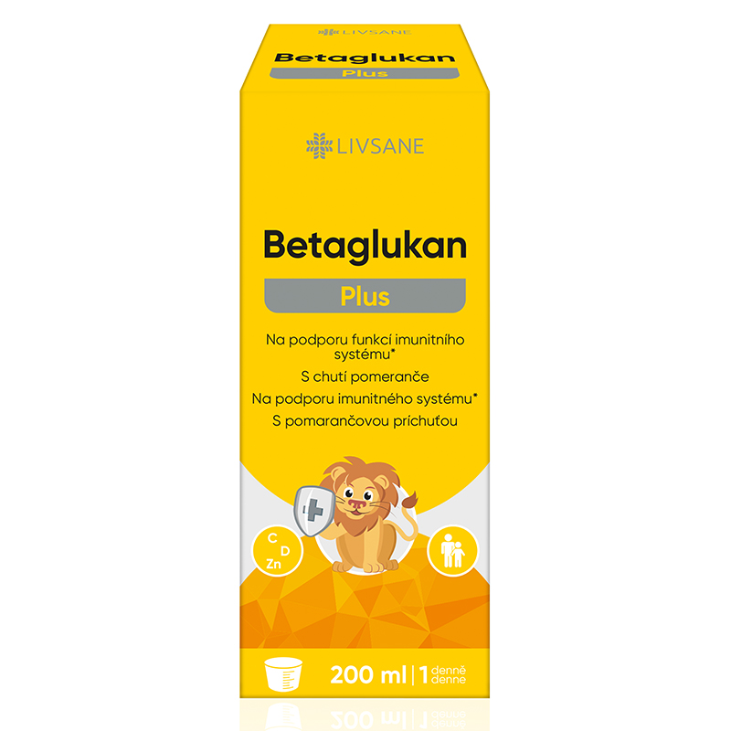 O0061990 LIVSANE Betaglukán Plus sirup 200 ml – Obrázok 1