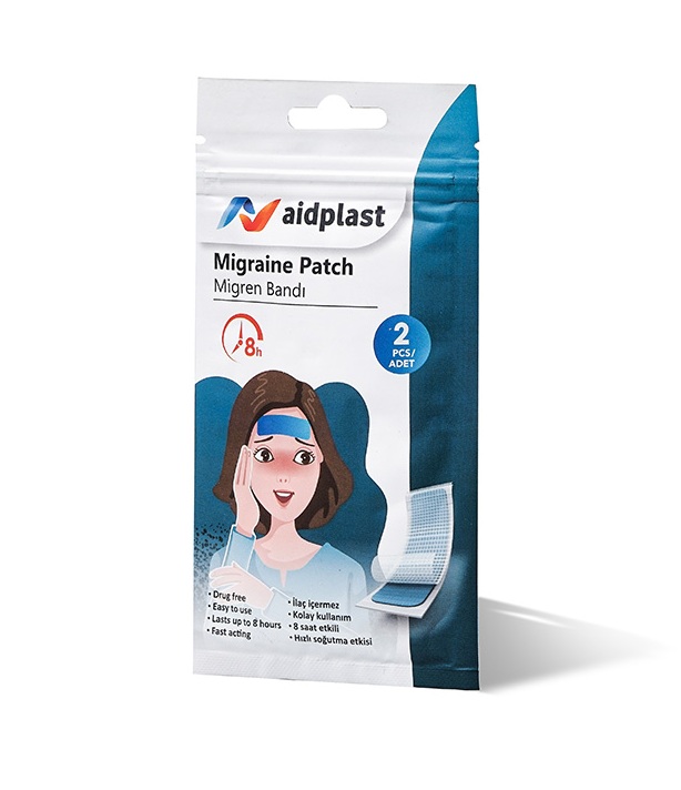 V1002-Aidplast-Migraine-Patch-10 Aidplast Náplasť na migrény 2 ks – Obrázok 1