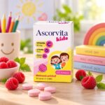 ASCORVITA Kids žuvacie tablety, malinová príchuť 30 ks – Obrázok 2