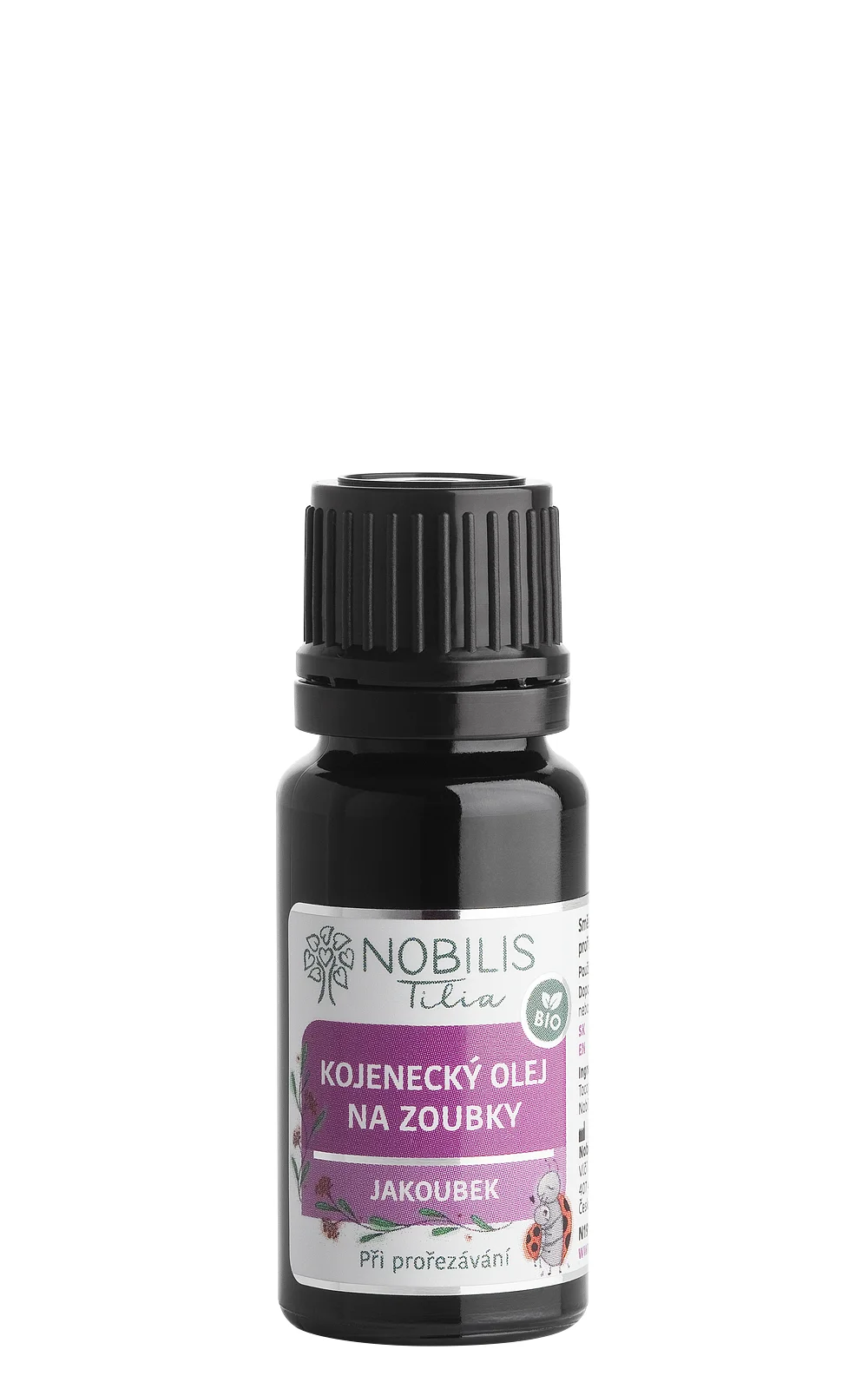 n1918b_kojenecky-olej-na-zoubky-jakoubek-10-ml_8595100256973-1739830652 NOBILIS Tilia BIO Dojčenský olej na zúbky Jakoubek pri prerezávaní 10 ml – Obrázok 1