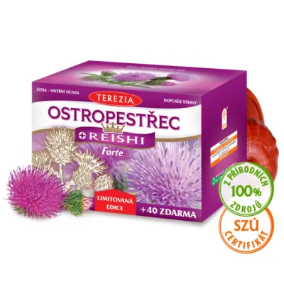 TEREZIA PESTREC + REISHI Forte 160 kapsúl