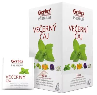 HERBEX Premium VEČERNÝ ČAJ bylinný čaj 20 x 1,5 g