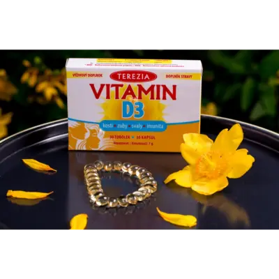 TEREZIA VITAMÍN D3 1000 IU 90 kapsúl – Obrázok 2