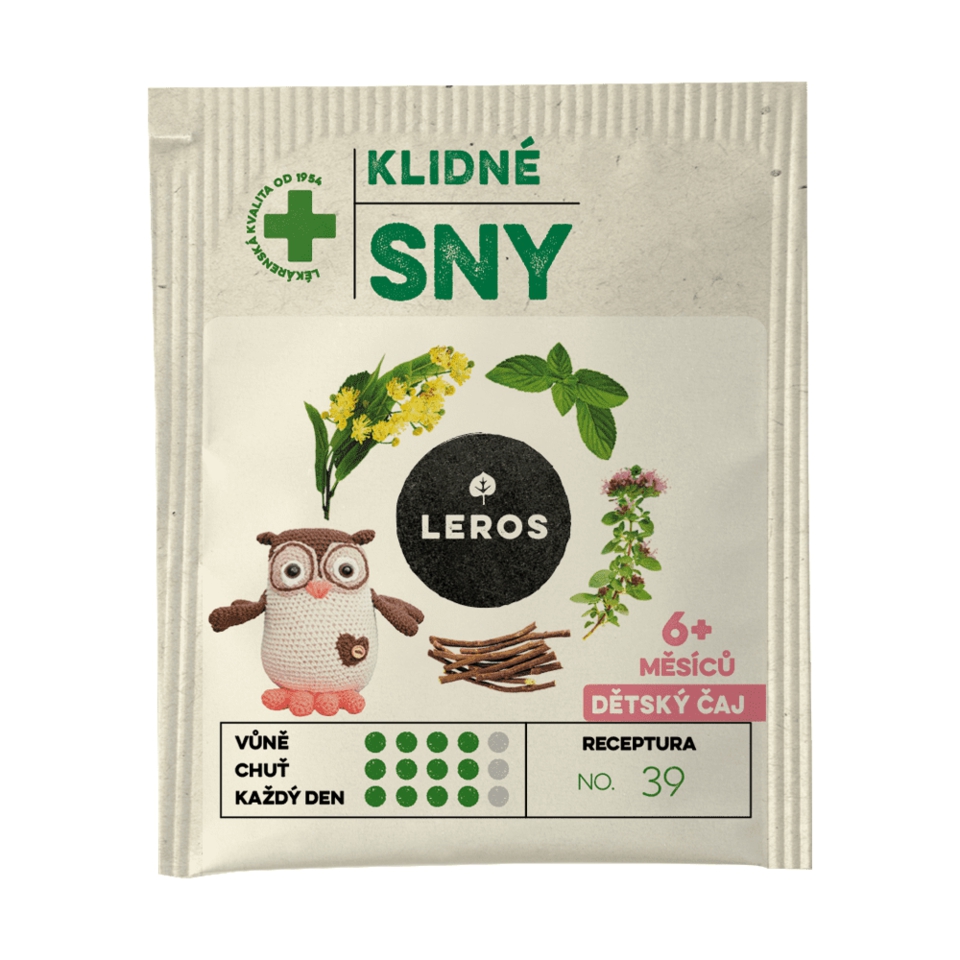 LEROS Detský čaj POKOJNÉ SNY 20 x 1,5 g – Obrázok 2
