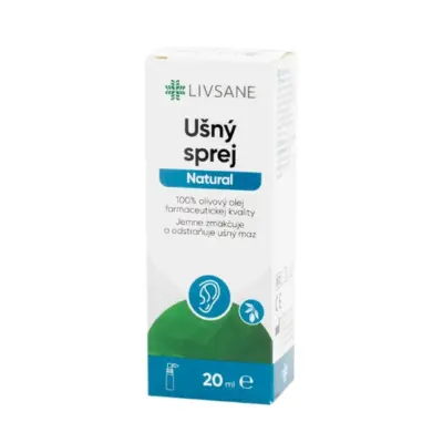 LIVSANE Ušný sprej Natural s olivovým olejom 20 ml
