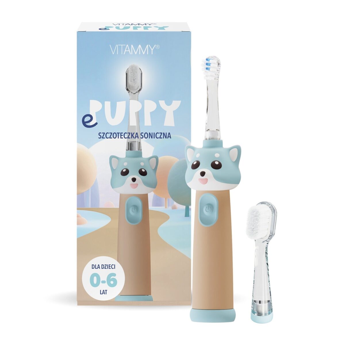 Vitammy ePUPPY sonická zubná kefka pre deti 0-6 rokov + 2 náhradné hlavice