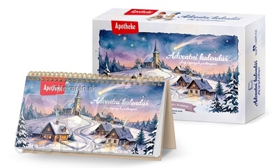 APOTHEKE Adventný kalendár čaje v nálevových vreckách (24 druhov) + 3 instatné nápoje navyše + kalendár, 1x1 set APOTHEKE Adventný kalendár čaje v nálevových vreckách (24 druhov) + 3 instatné nápoje navyše + kalendár – Obrázok 1
