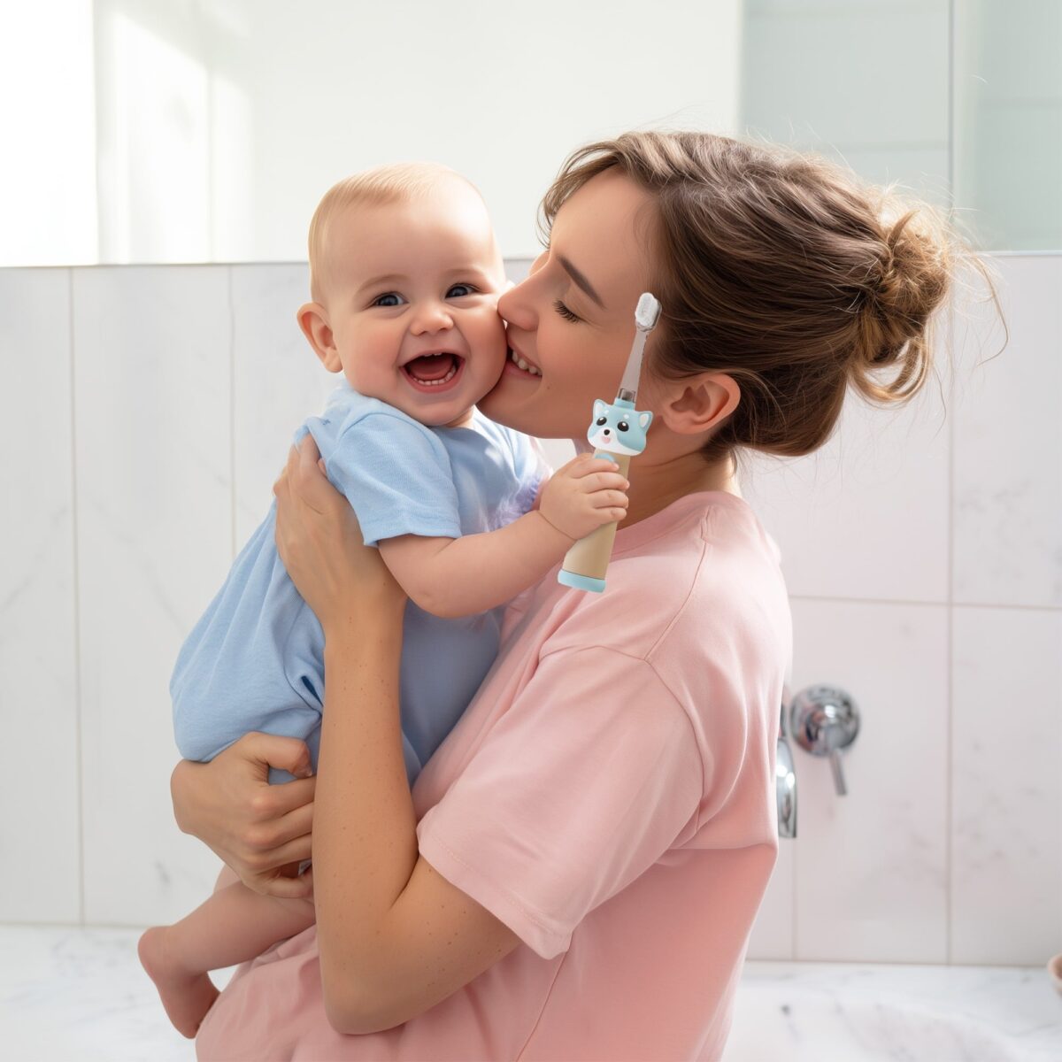 Vitammy ePUPPY sonická zubná kefka pre deti 0-6 rokov + 2 náhradné hlavice – Obrázok 4